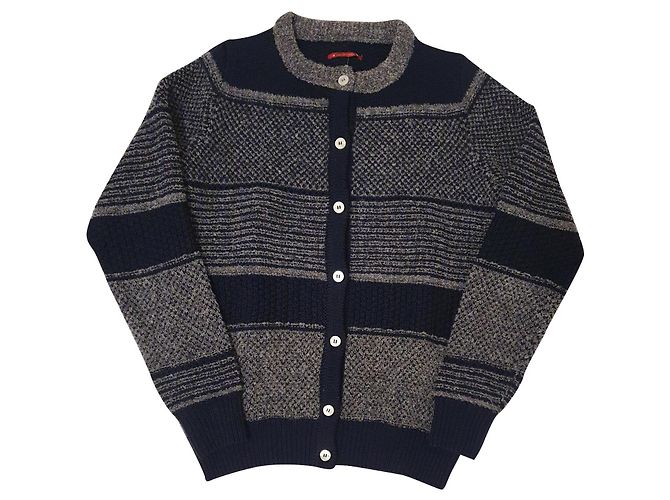Jacob Cohen Strickjacke aus Wolle und Polyamid Mehrfarben