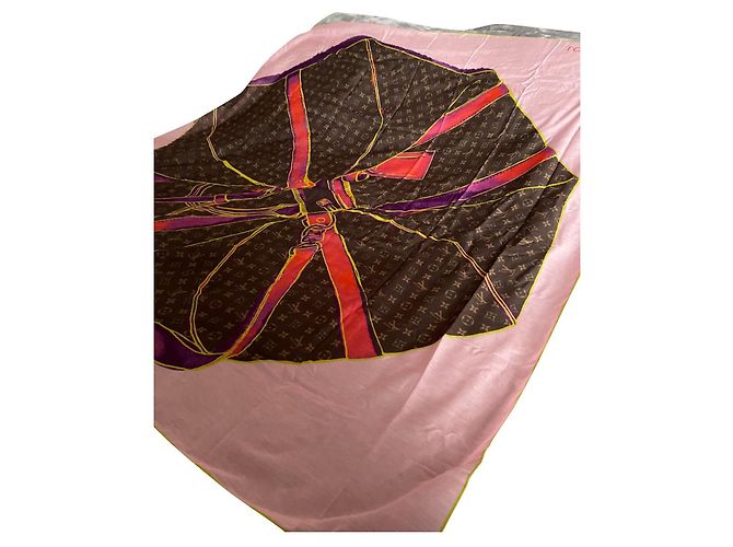 Louis Vuitton Sciarpa di cotone marrone 