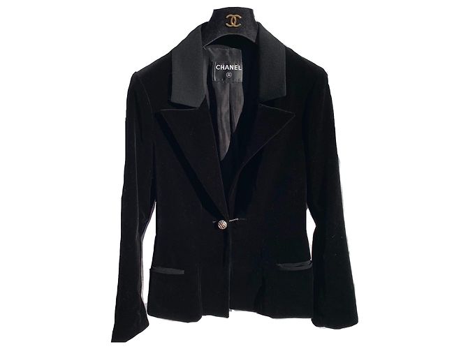 Chanel Tuxedy Black Wool Jacket