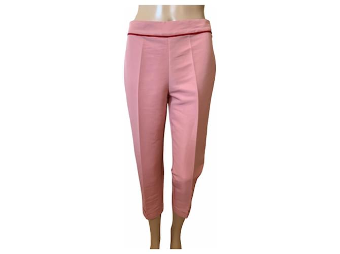 Twin Set Pants, leggings Pink Polyester  ref.419879