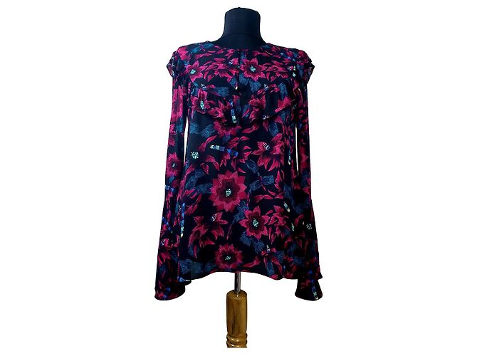 & Other Stories Bluse mit Blumenmuster Viscose Mehrfarben