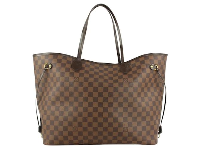 Louis Vuitton Large Damier Ebene Neverfull GM Tote bag 2lz1109 Leather  ref.420292