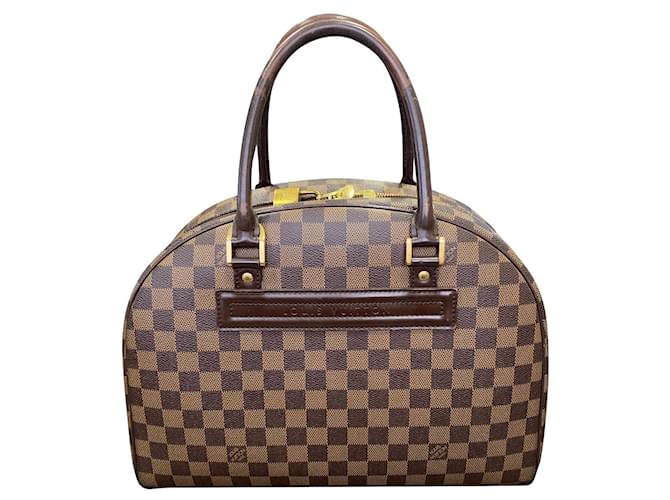 Louis Vuitton Nolita Bag Brown Cloth  ref.420714