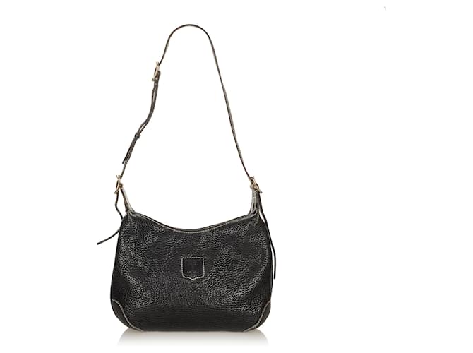 Celine Black Leather Zip Close Crossbody Bag