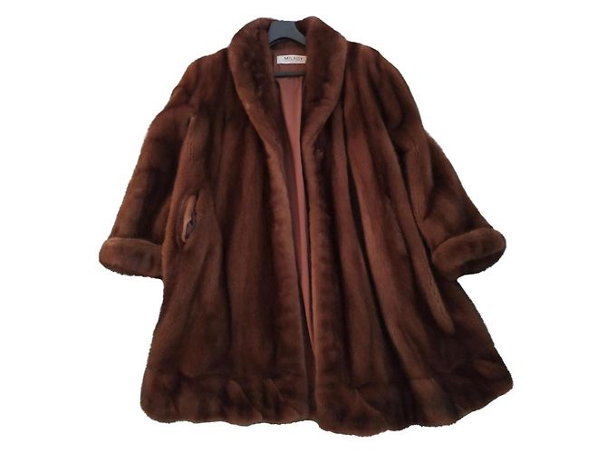 Cappotto di visone Milady Marrone
