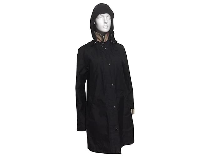 Burberry Prorsum Burberry Prosum coat with detachable lining Black Cotton Polyester  ref.421408