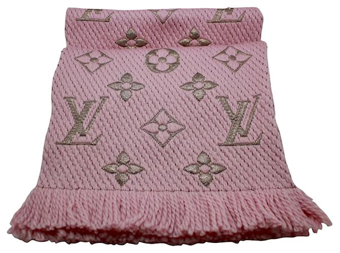 Louis Vuitton Logomania glänzen Pink Wolle  ref.421411