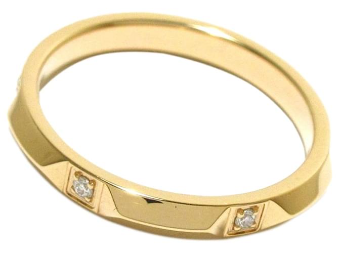 Tiffany & Co Tiffany Gold 18K Tiffany True Band Ring Golden Metal Diamond  ref.421506