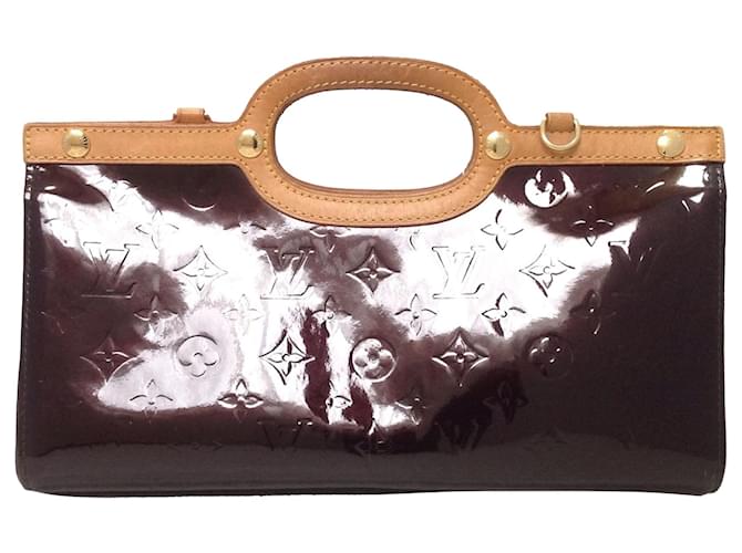 Louis Vuitton Violet Vernis Leather and Vachetta Leather Roxbury