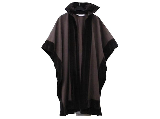 Saint Laurent Coats, Outerwear Brown Wool  ref.421743