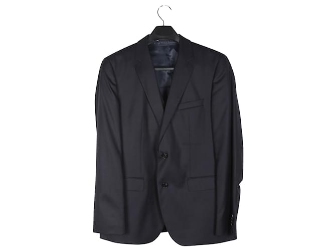 Hugo Boss Navy Blue Suit  Wool  ref.421863