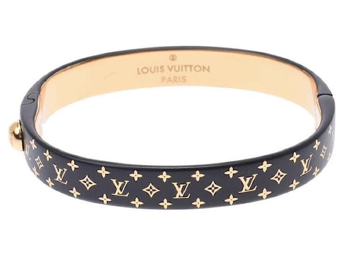Louis Vuitton laether and gold plated bracelet
