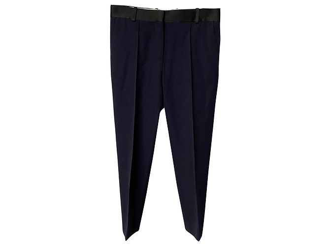 Céline Calça Reta Celine em Lã Azul