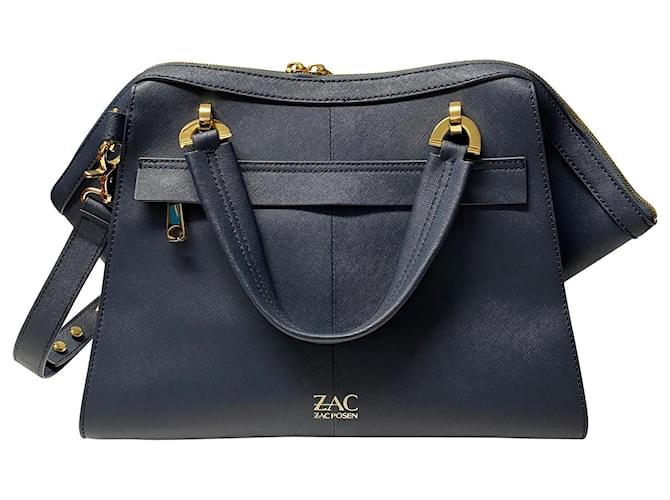Zac Zac Posen Blue Leather Crossbody Bag