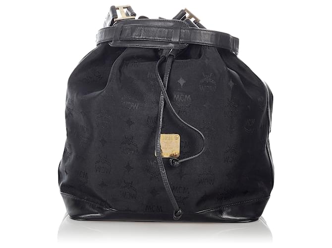 MCM Black Visetos Nylon Drawstring Bucket Bag For Sale at 1stDibs  mcm  bucket bag black, mcm black bucket bag, mcm mini logo chain drawstring  bucket bag