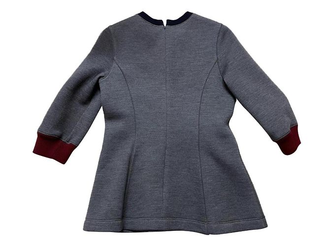 Christian Dior Grauer Wollpullover
