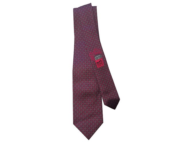 Hermès Radio Red Beige Silk