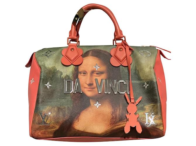 Louis Vuitton Mona Lisa Speedy Handbag