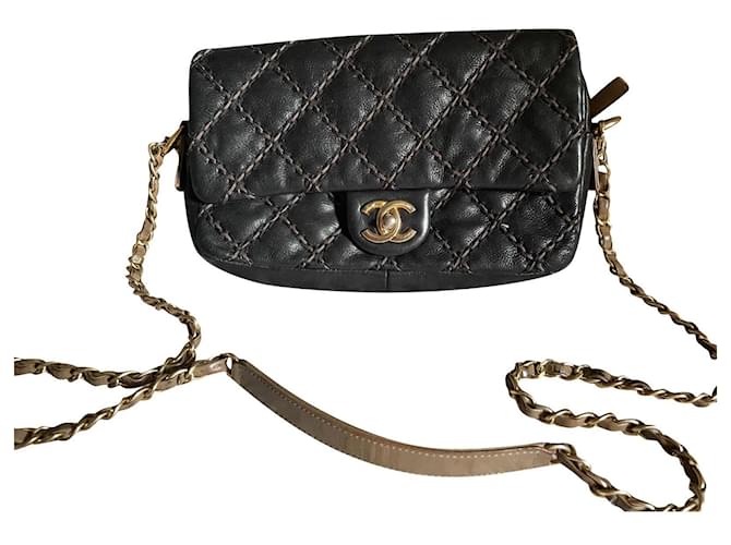 2.55 Chanel Handbags Brown Leather  ref.423029