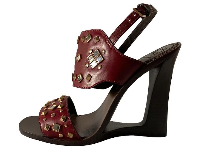 Tory Burch Sandalias Kingsbridge Burdeos