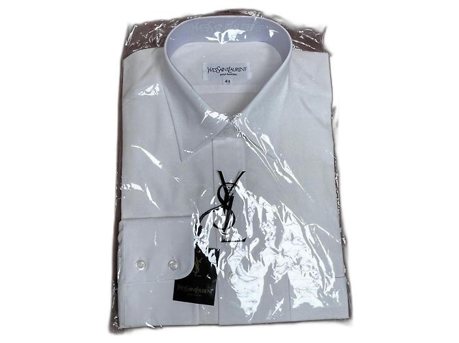 Camisa Yves Saint Laurent Blanca de Algodón Blanco 