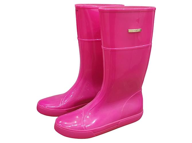 Furla fuchsia rain boots Fuschia Rubber  ref.423259