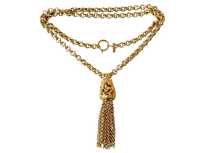 Salvatore Ferragamo Lunghe collane D'oro Metallo