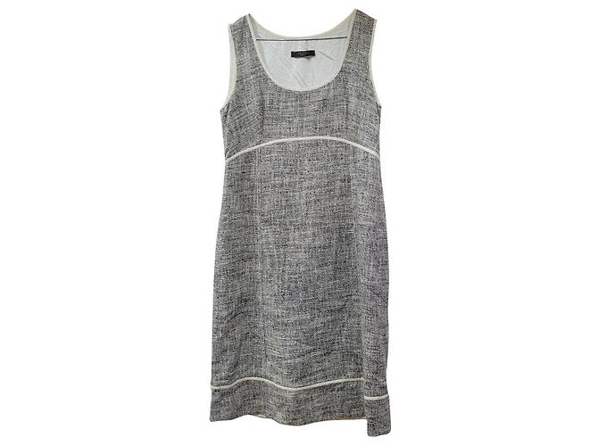 Vestido sin mangas Weekend Max Mara Blanco Gris