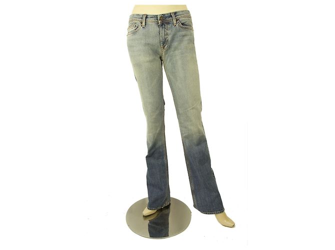 7 For All Mankind Washed Blue Jeans Denim Pants – sz 29 Blau