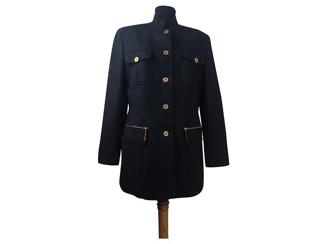 MCM Grey Wool Coat