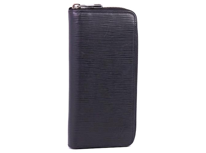 Louis Vuitton Zippy Wallet Vertical Black Leather  ref.423721