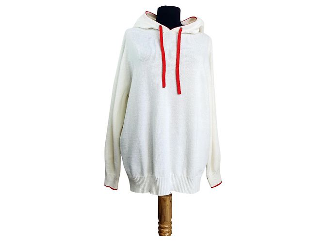 Autre Marque Johnstons Of Elgin Kaschmir Sweatshirt Weiß