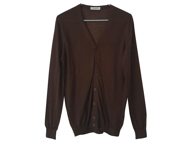 Trussardi Cardigan Braun Kaschmir und Seide M
