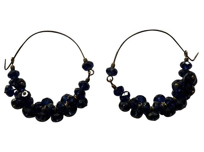 Pendientes Isabel Marant de vidrio azul