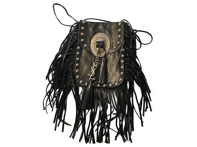 Saint Laurent Handbags Black Leather  ref.424177