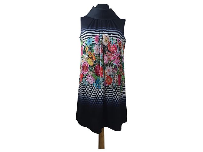 Abito floreale in seta Escada Multicolore