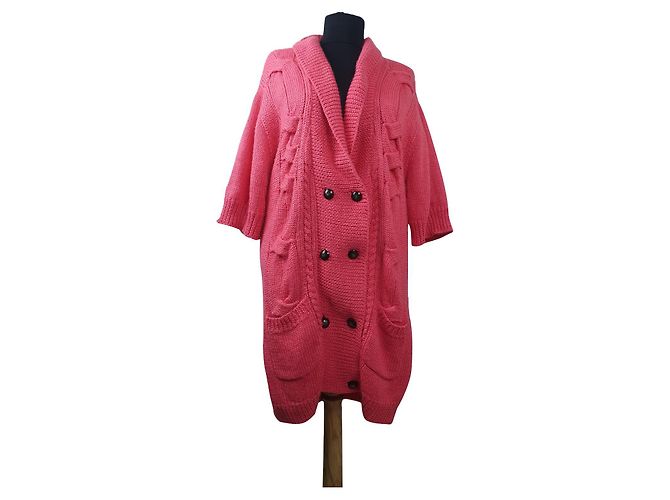 Cardigan long Sonja rose Samsoe & Samsoe laine