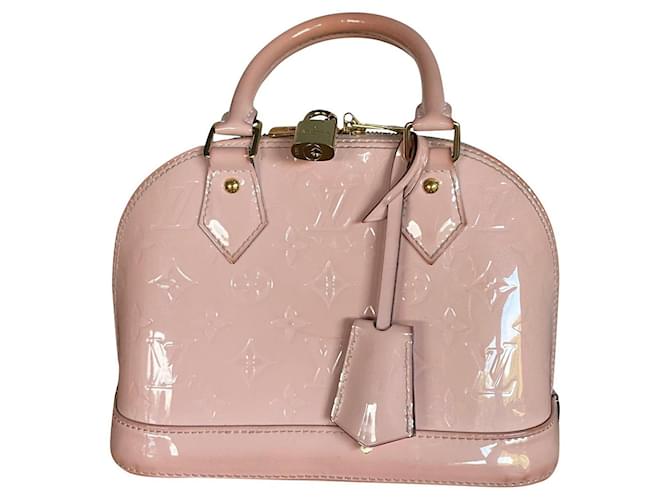 Louis Vuitton Alma BB Pink Patent leather  ref.424962