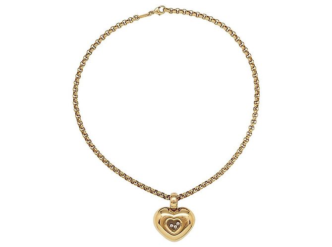 Colar Chopard "Happy Diamonds" em ouro amarelo, diamantes.