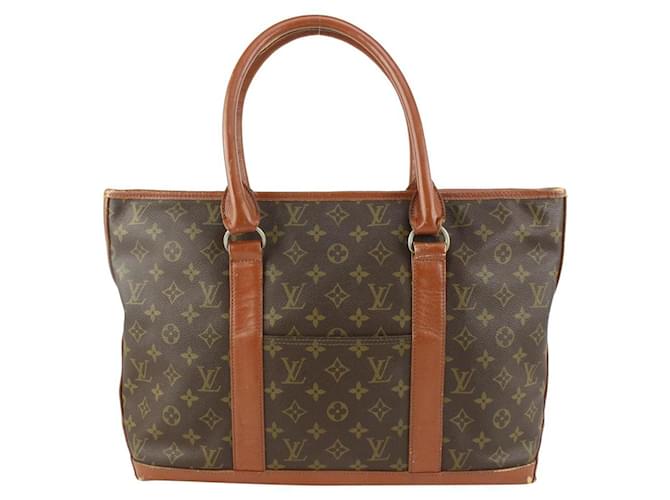 Louis Vuitton Monogram Sac Weekend PM Zip Tote Bag Leather  ref.425828