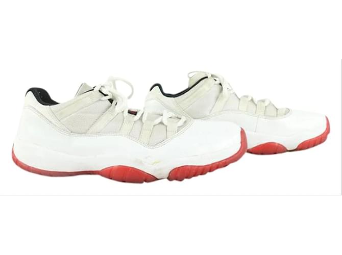 Nike 2012 Pour des hommes 9.5 US White x Cherry Bottom Air Jordan XI 11   ref.425894