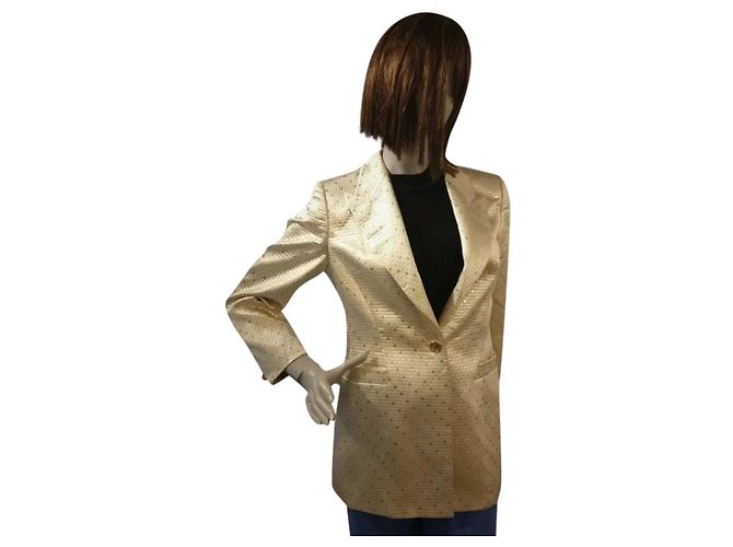 Giacca Escada couture D'oro Crudo