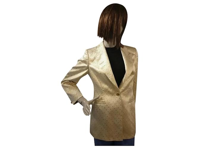 Golden Button Blazer - Women - Ready-to-Wear