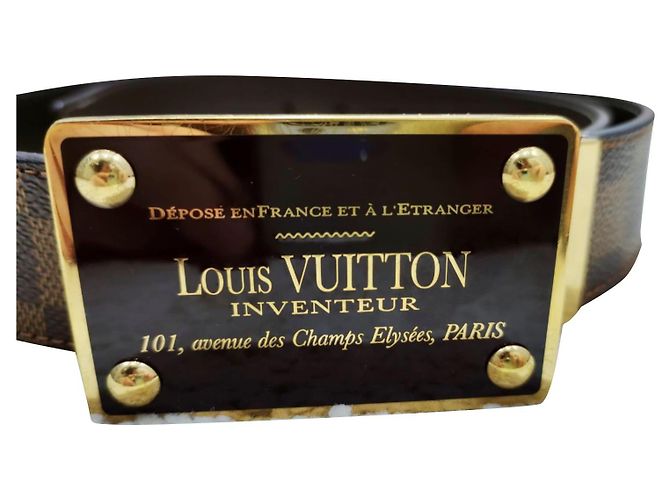 Louis Vuitton Erfinder Braun Gold hardware