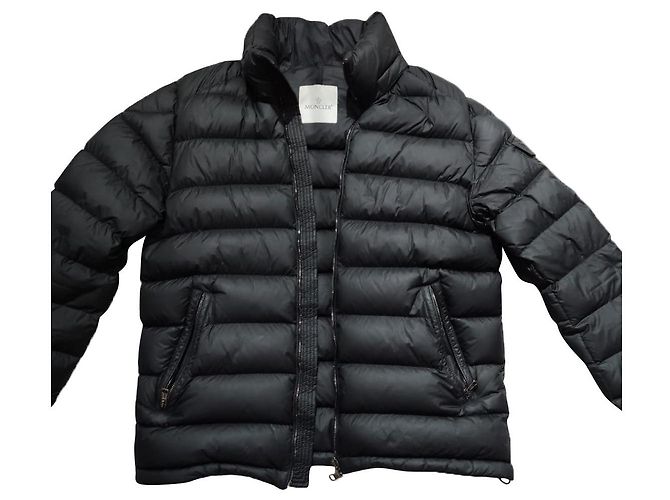 Moncler black down jacket men XL