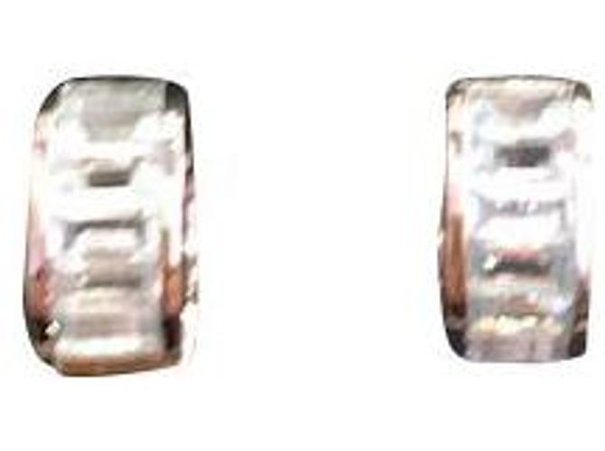 Autre Marque Orecchini Aigues Marine in oro bianco Argento