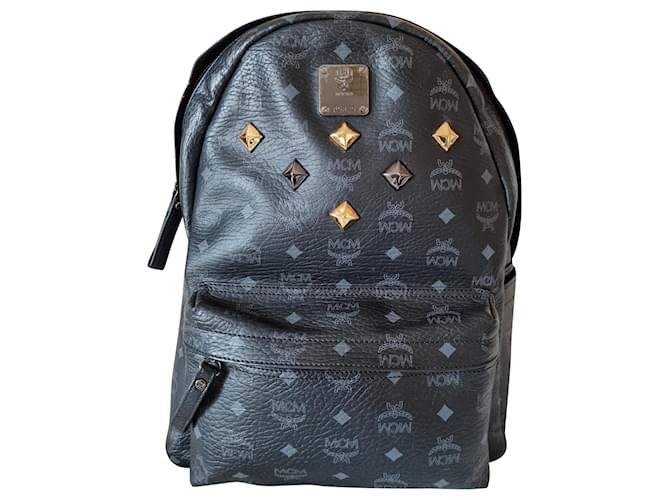 MCM, Bags, Mcm Black Backpack Large