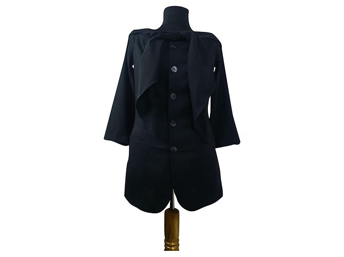 Jean Paul Gaultier Wollblazer schwarz