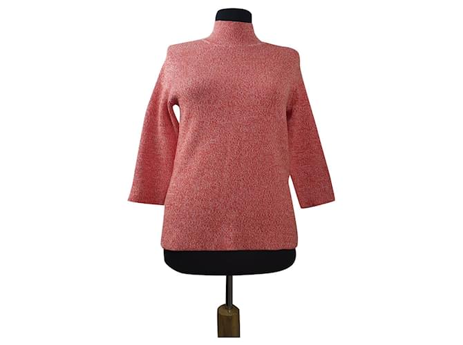 Ganni Knitwear Red Cotton Polyamide  ref.426014