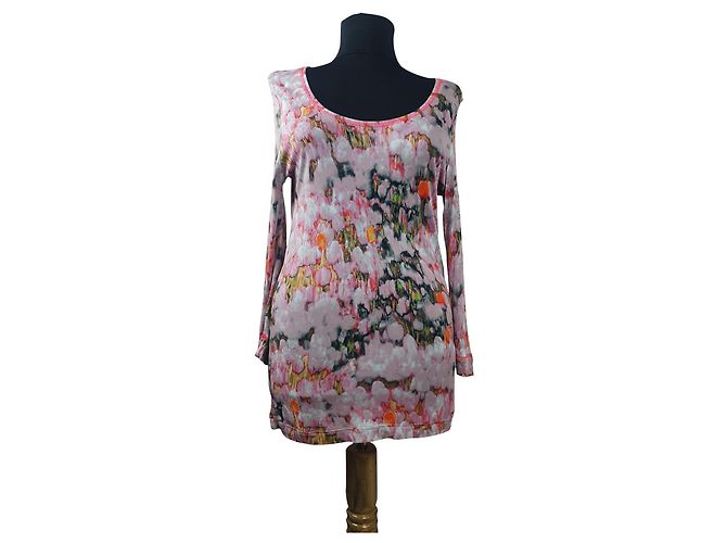 Blusa Luisa Cerano a maniche lunghe in viscosa Multicolore